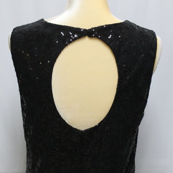 MAX & CLEO Black Sequin Lucy Dress - Picture 5 of 8